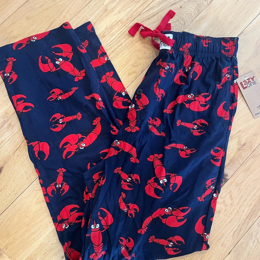 Lazy One Red and Navy Lobster Pajama Pants